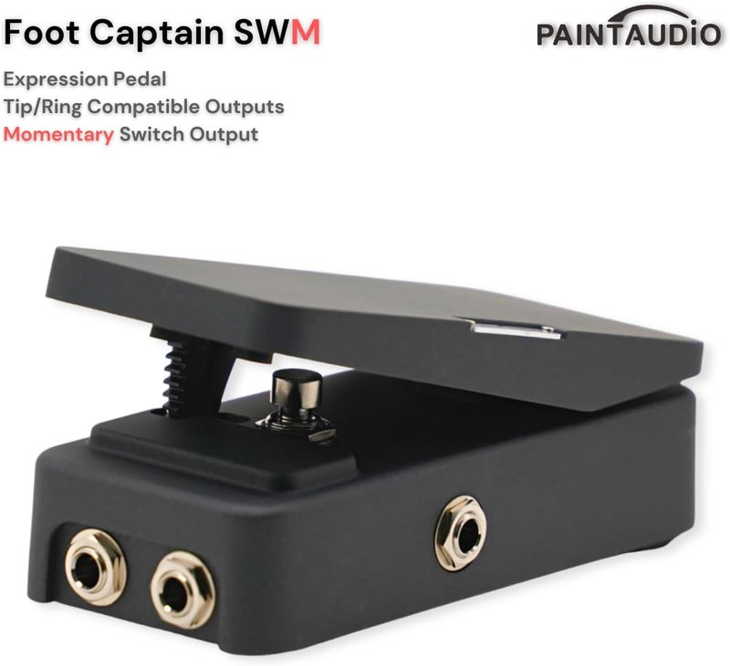 PAINTAUDIO Paint Audio Foot Captain Dual Outputs Expression Pedal Multi-effects Compatible for Tip/Ring Connection (Foot Captain-SWM) - Image 2